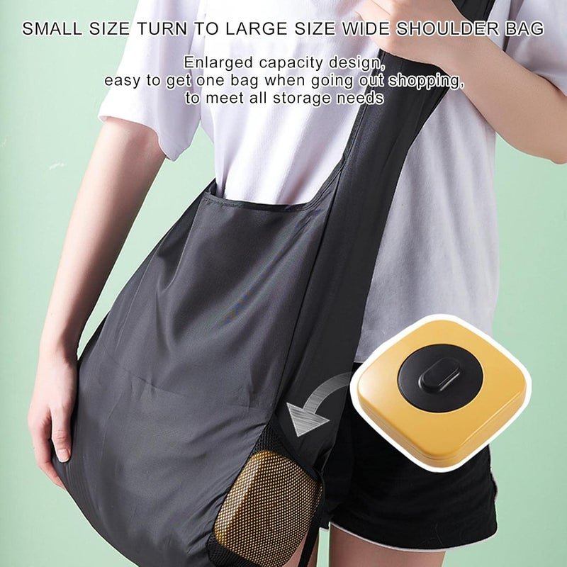 ويوبلز حقيبتان للتسوق، حقائب تسوق قابلة لإعادة الاستخدام بسعة كبيرة، حقائب تسوق قابلة للطي للاستخدام الخارجي | حقيبة تخزين صديقة للبيئة قابلة لإعادة الاستخدام للمنزل - Image 2